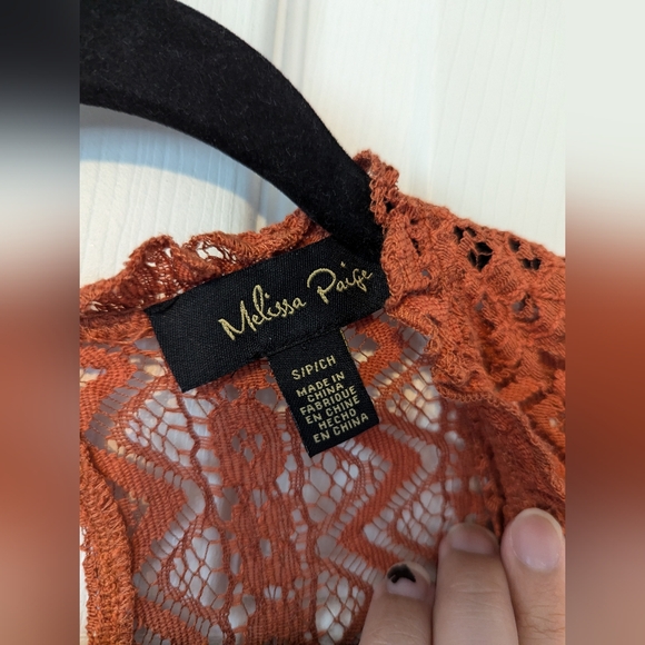 3/$20! Melissa Paige Lace Boho Blouse - Picture 9 of 9